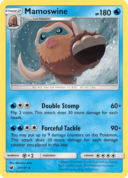 Image for Mamoswine (21/111) (SM04) - Pokemon