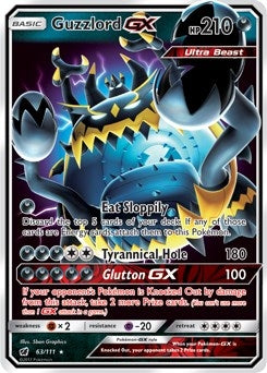 Image for Guzzlord GX (63/111) (SM04) - Pokemon