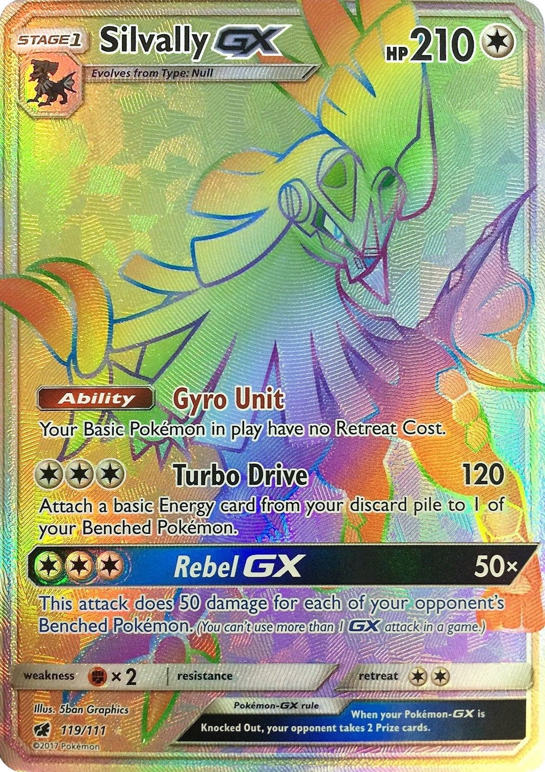 Image for Silvally GX (Secret) (119/111) (SM04) - Pokemon