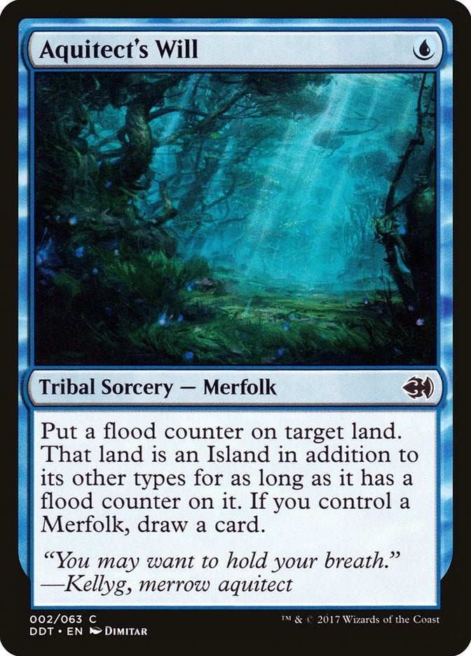 Image for Aquitect's Will (2) (Merfolk vs. Goblins) - Magic: The Gathering