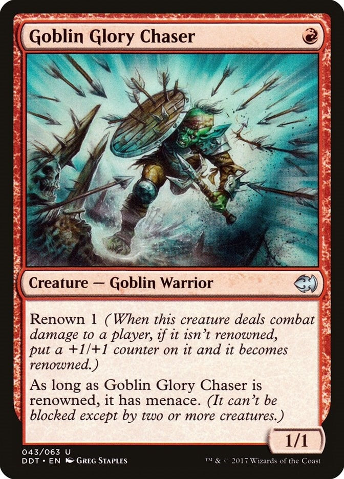 Image for Goblin Glory Chaser (43) (Merfolk vs. Goblins) - Magic: The Gathering