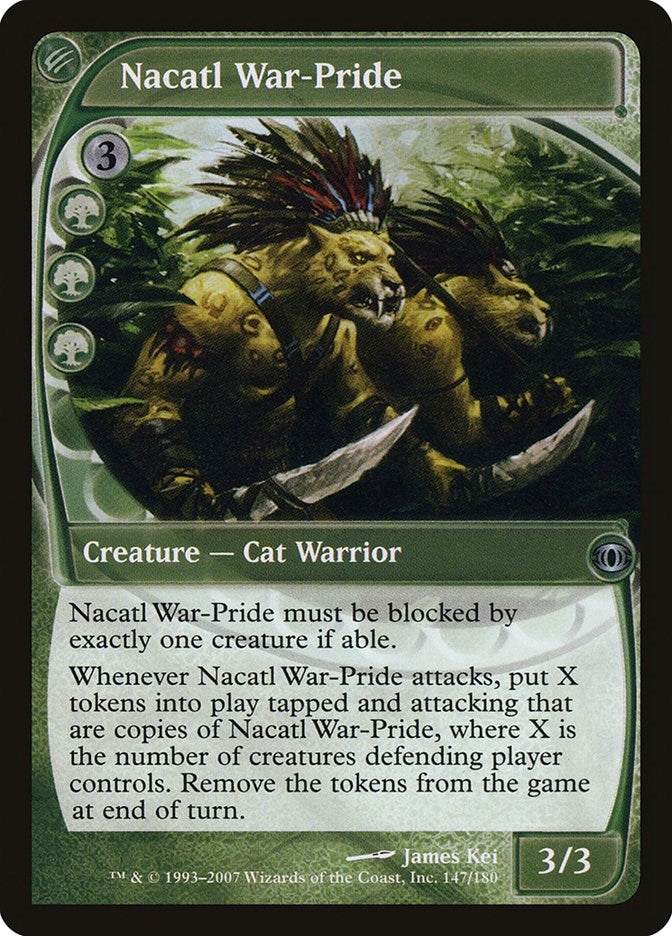 Image for Nacatl War-Pride (147) (Future Sight) - Magic: The Gathering