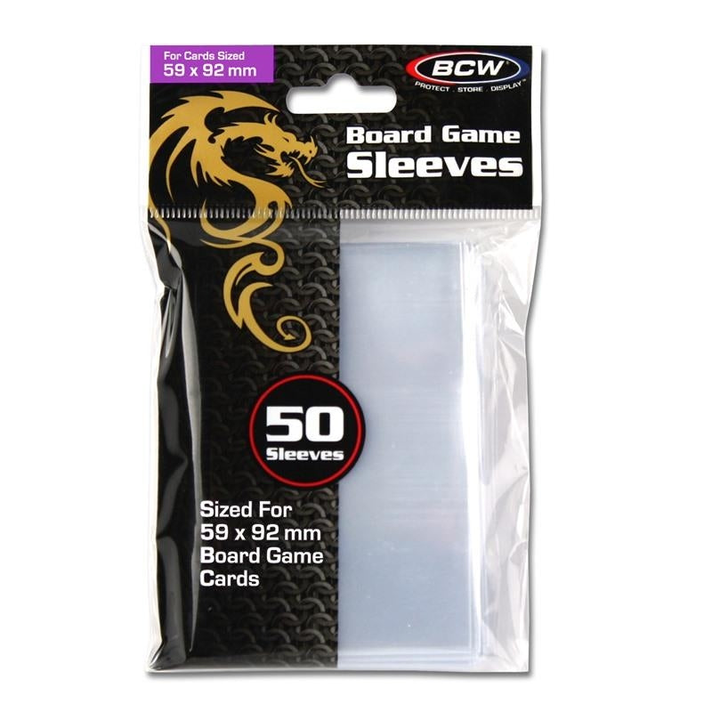 Image for Board Game Sleeves Mini (59mm x 92mm) - Clear (50-Pack) - Card Sleeves