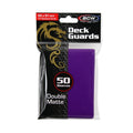 Image for Deck Guards Double Matte Standard - Purple (50-Pack) - Card Sleeves