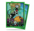 Image for Dia De Los Muertos Cat Standard Size Deck Protector Sleeves (50-Pack) - Card Sleeves