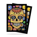 Image for Dia De Los Muertos Yellow Skull Standard Deck Protectors (50-Pack) - Card Sleeves