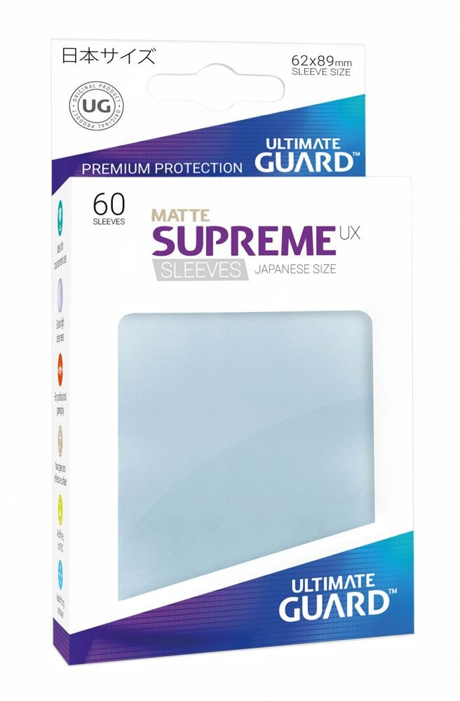 Image for Double Matte Sleeve - Supreme UX Sleeves Japanese Clear (60-Pack) - Card Sleeves