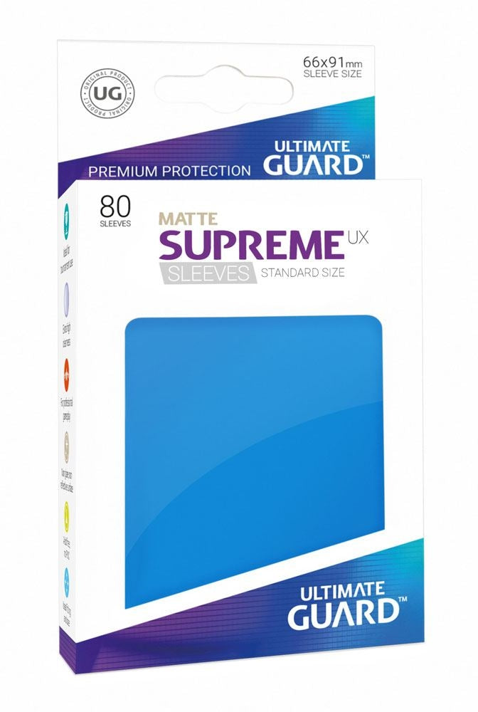 Image for Double Matte Sleeve - Supreme UX Sleeves Royal Blue (80-Pack) - Card Sleeves