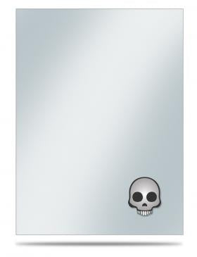 Image for Emoji: Skull Standard Sleeve Covers (50-Pack) - Card Sleeves