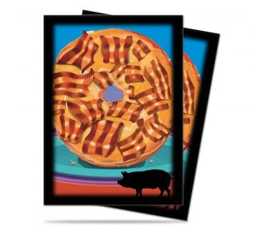 Image for Foodie Bacon Donut Standard Deck Protectors (50-Pack) - Card Sleeves