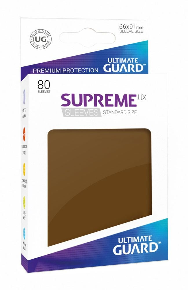 Image for Gloss Sleeve - Supreme UX Sleeves Brown (80-Pack) - Card Sleeves