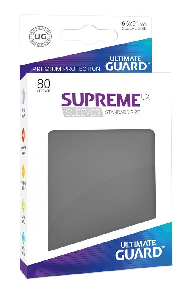Image for Gloss Sleeve - Supreme UX Sleeves Dark Grey (80-Pack) - Card Sleeves