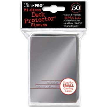Image for Hi-Gloss Silver Small Deck Protectors (50-Pack) - Card Sleeves