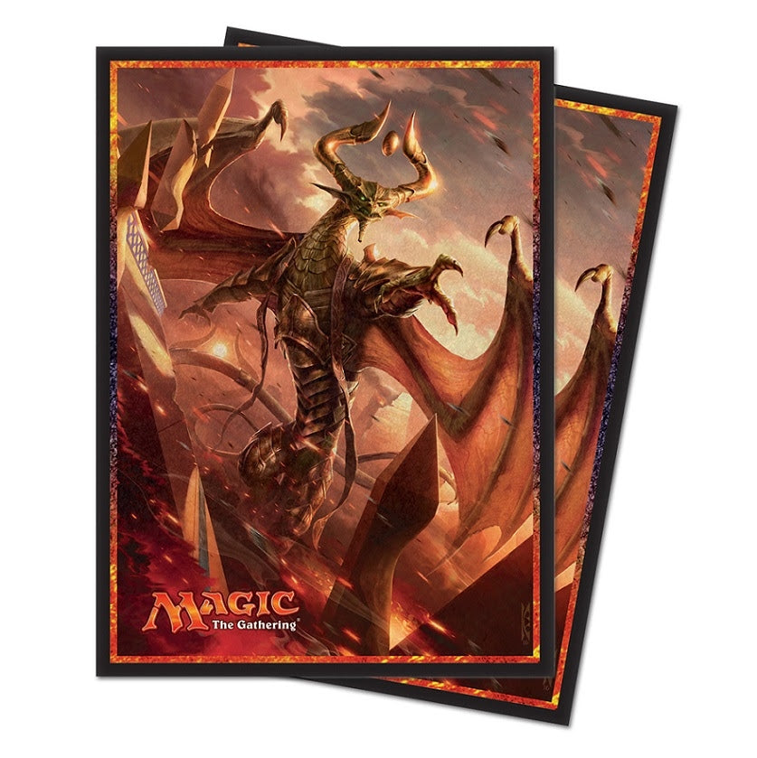 Image for Hour of Devastation, Nicol Bolas, God-Pharaoh Deck Protector sleeves for Magic (80-Pack) - Card Sleeves