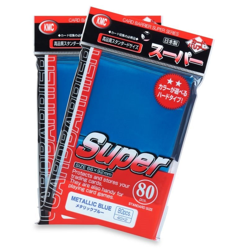 Image for KMC Card Barrier - Super Series - Metallic Blue (80-Pack) - Card Sleeves