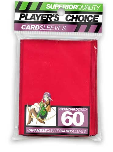 Image for Player's Choice Standard Card Sleeves - Red (60-Pack) - Card Sleeves