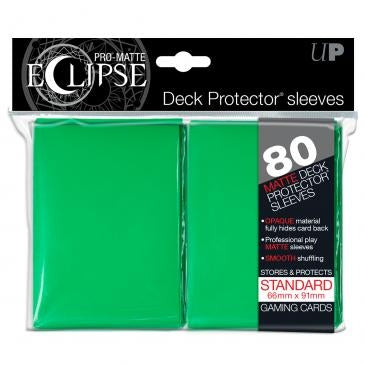 Image for PRO-Matte Eclipse Standard Deck Protector Sleeves - Green (80-Pack) - Card Sleeves