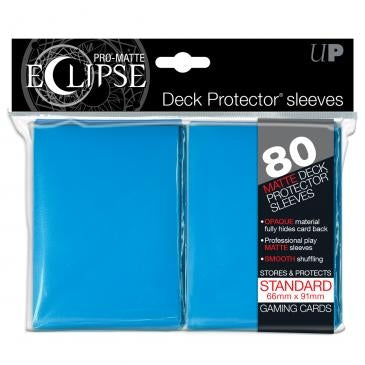 Image for PRO-Matte Eclipse Standard Deck Protector Sleeves - Light Blue (80-Pack) - Card Sleeves