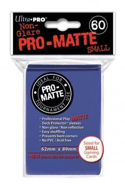 Image for Pro-Matte Small Deck Protectors - Blue (60-Pack) - Card Sleeves