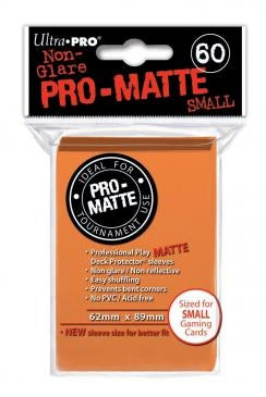 Image for Pro-Matte Small Deck Protectors - Orange (60-Pack) - Card Sleeves