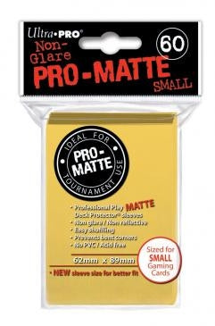 Image for Pro-Matte Small Deck Protectors - Yellow (60-Pack) - Card Sleeves