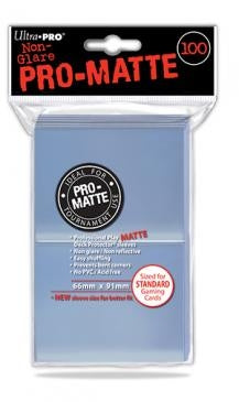 Image for PRO-Matte Standard Deck Protectors - Clear (100-Pack) - Card Sleeves