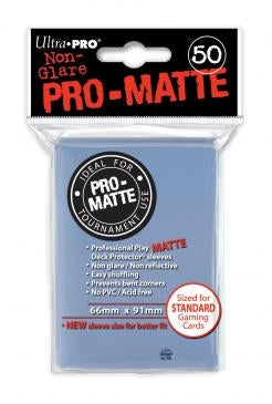 Image for PRO-Matte Standard Deck Protectors - Clear (50-Pack) - Card Sleeves