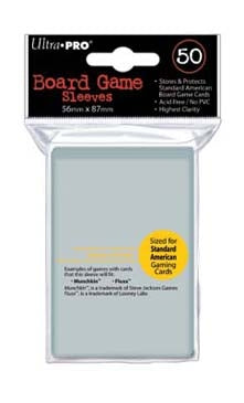 Image for Standard American Board Game Sleeves - 56mm X 87mm (50-Pack) - Card Sleeves