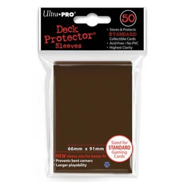 Image for Standard Deck Protectors - Brown (50-Pack) - Card Sleeves