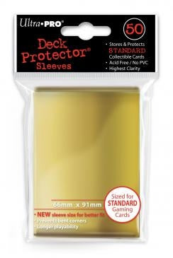 Image for Standard Deck Protectors - Gold (50-Pack) - Card Sleeves
