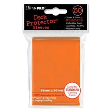 Image for Standard Deck Protectors - Orange (50-Pack) - Card Sleeves