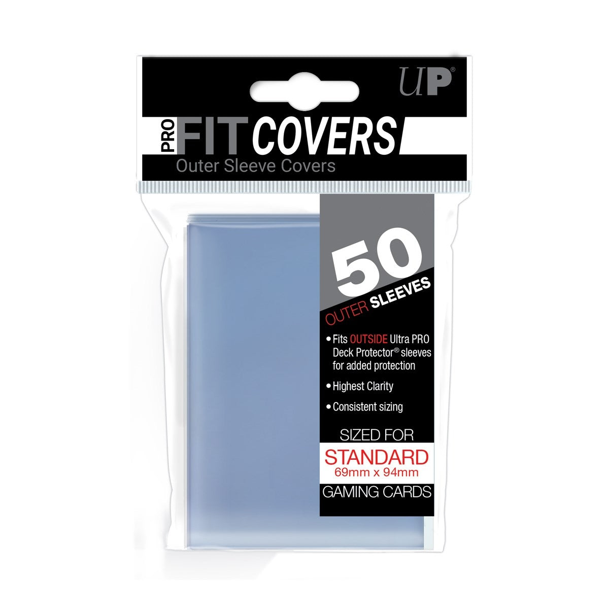 Image for PRO-Fit Standard Sleeve Covers - Clear (50-Pack) - Card Sleeves