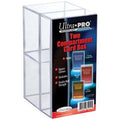 Image for 2-Piece Clear Card Box Two Compartment - Deck Boxes