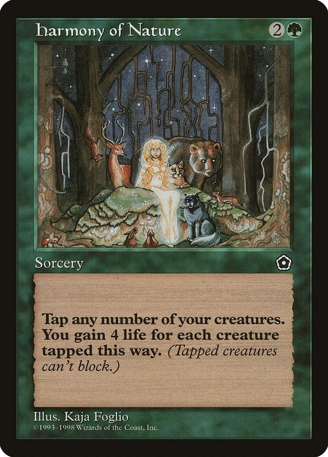 Image for Harmony of Nature (Portal Second Age) - Magic: The Gathering