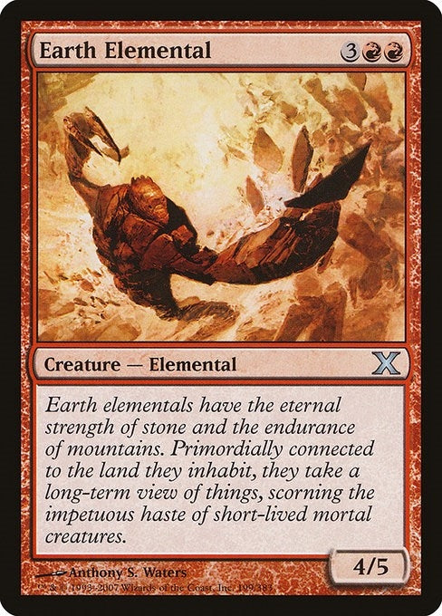 Image for Earth Elemental (199) (10th Edition) - Magic: The Gathering