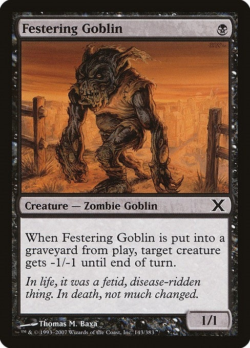 Image for Festering Goblin (143) (10th Edition) - Magic: The Gathering