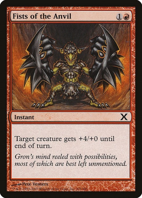 Image for Fists of the Anvil (201) (10th Edition) - Magic: The Gathering