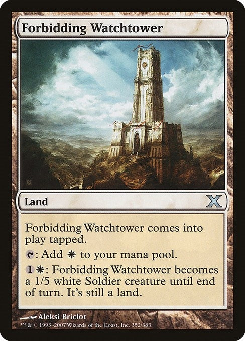 Image for Forbidding Watchtower (352) (10th Edition) - Magic: The Gathering