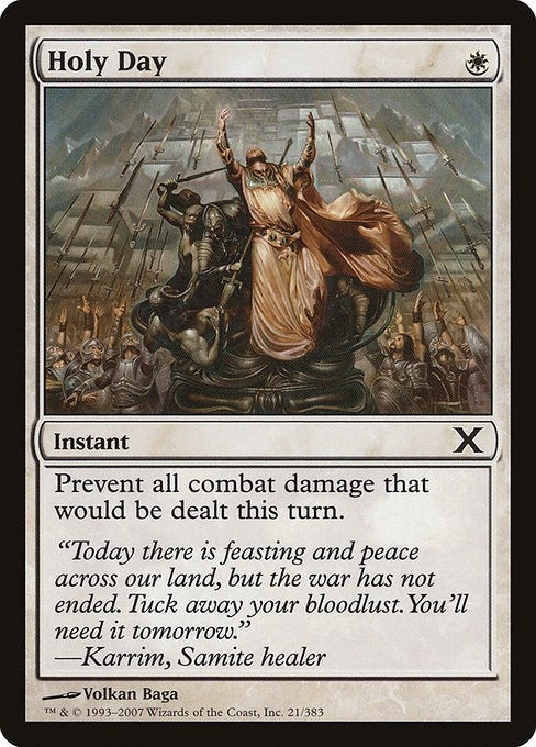 Image for Holy Day (21) (10th Edition) - Magic: The Gathering