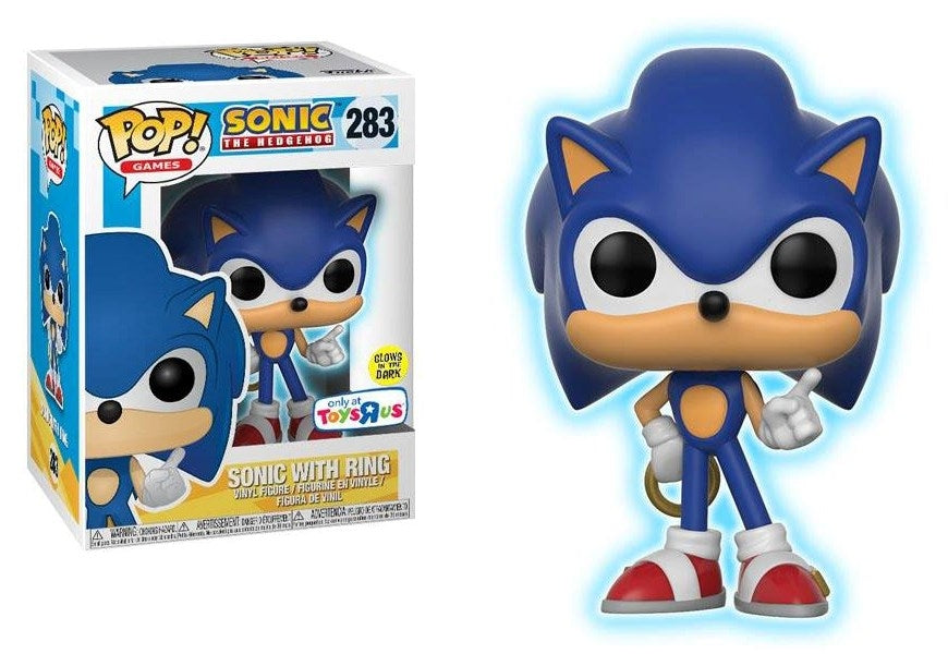 Image for Sonic the Hedgehog: Sonic (with Ring) (Glow in the Dark) (Toys R Us Exclusive) - Funko