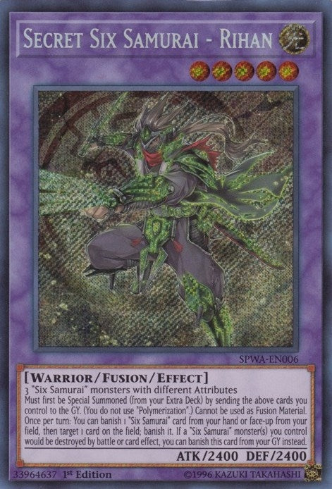 Image for Secret Six Samurai - Rihan (SPWA-EN006) (SPWA) - YuGiOh
