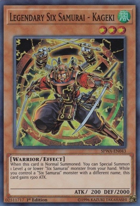 Image for Legendary Six Samurai - Kageki (SPWA-EN043) (SPWA) - YuGiOh