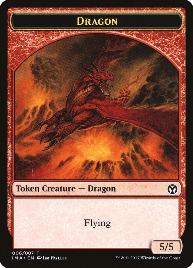 Image for Dragon Token (006) (6) (Iconic Masters) - Magic: The Gathering