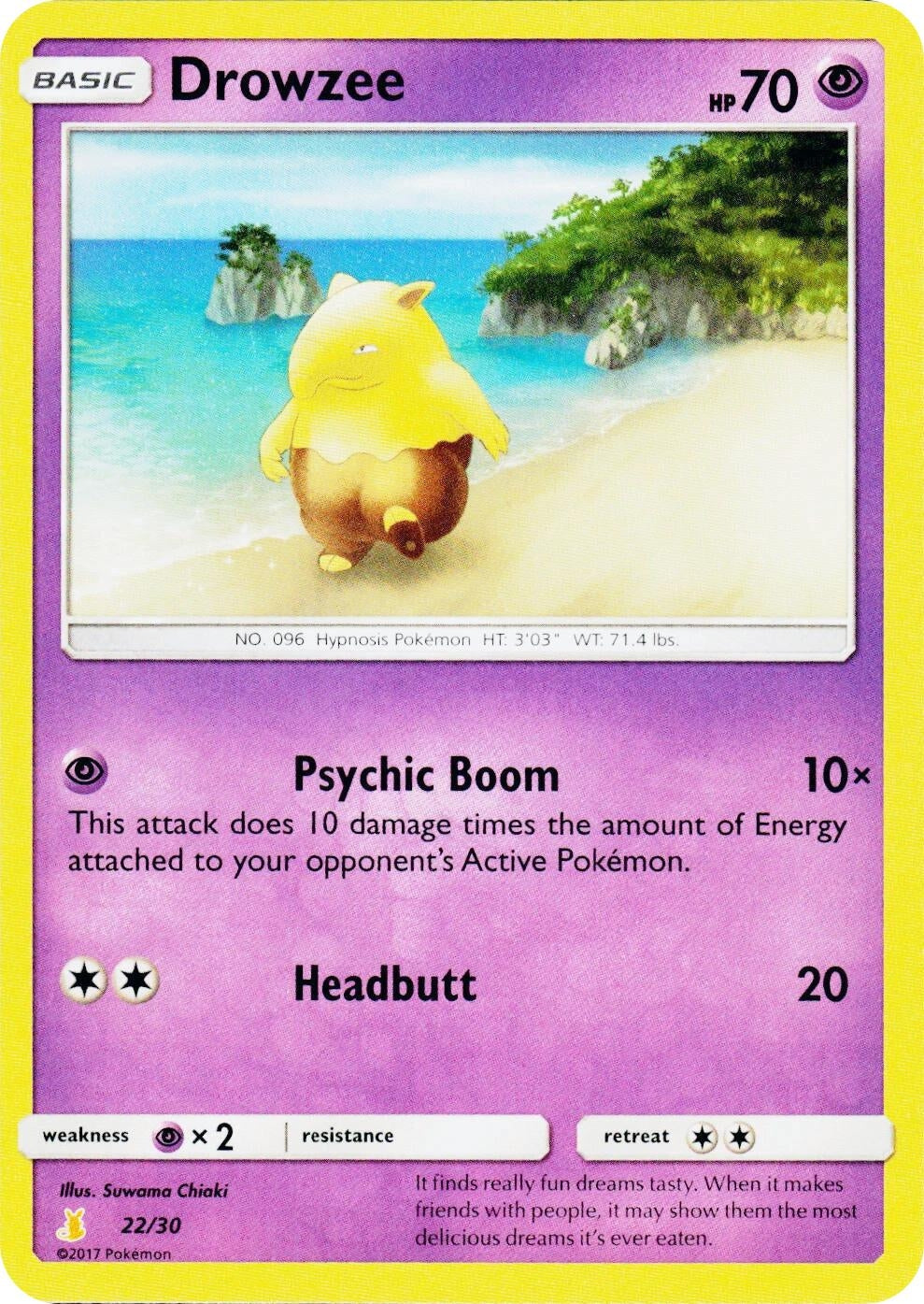 Image for Drowzee (22/30) (SMK1) - Pokemon