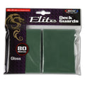 Image for Elite Deck Guards - Glossy Standard - Green (80-Pack) - Card Sleeves