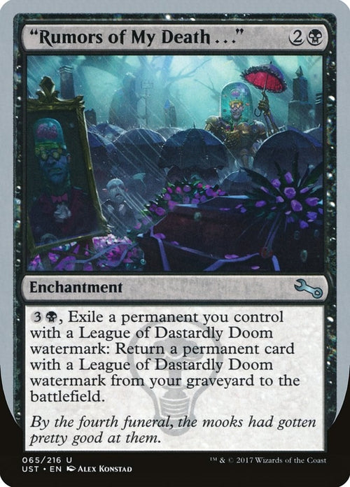 Image for "Rumors of My Death . . ." (65) (Unstable) - Magic: The Gathering