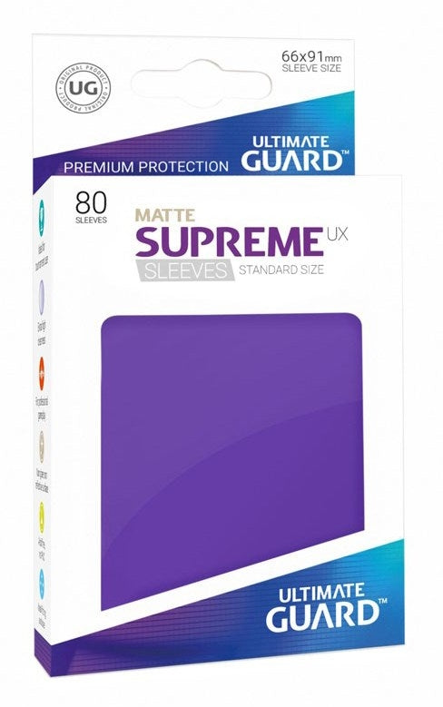 Image for Double Matte Sleeve - Supreme UX Sleeves Purple (80-Pack) - Card Sleeves