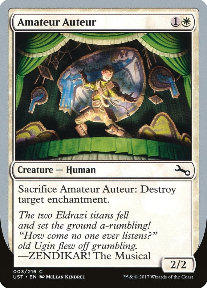 Image for Amateur Auteur (D) (3) (Unstable) - Magic: The Gathering