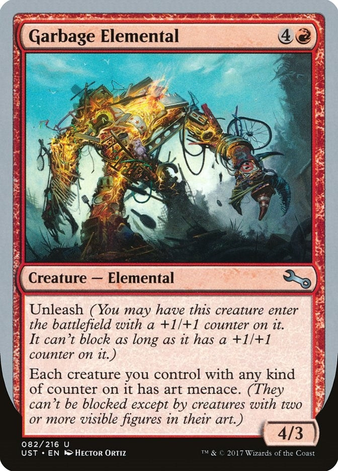 Image for Garbage Elemental (E) (82) (Unstable) - Magic: The Gathering