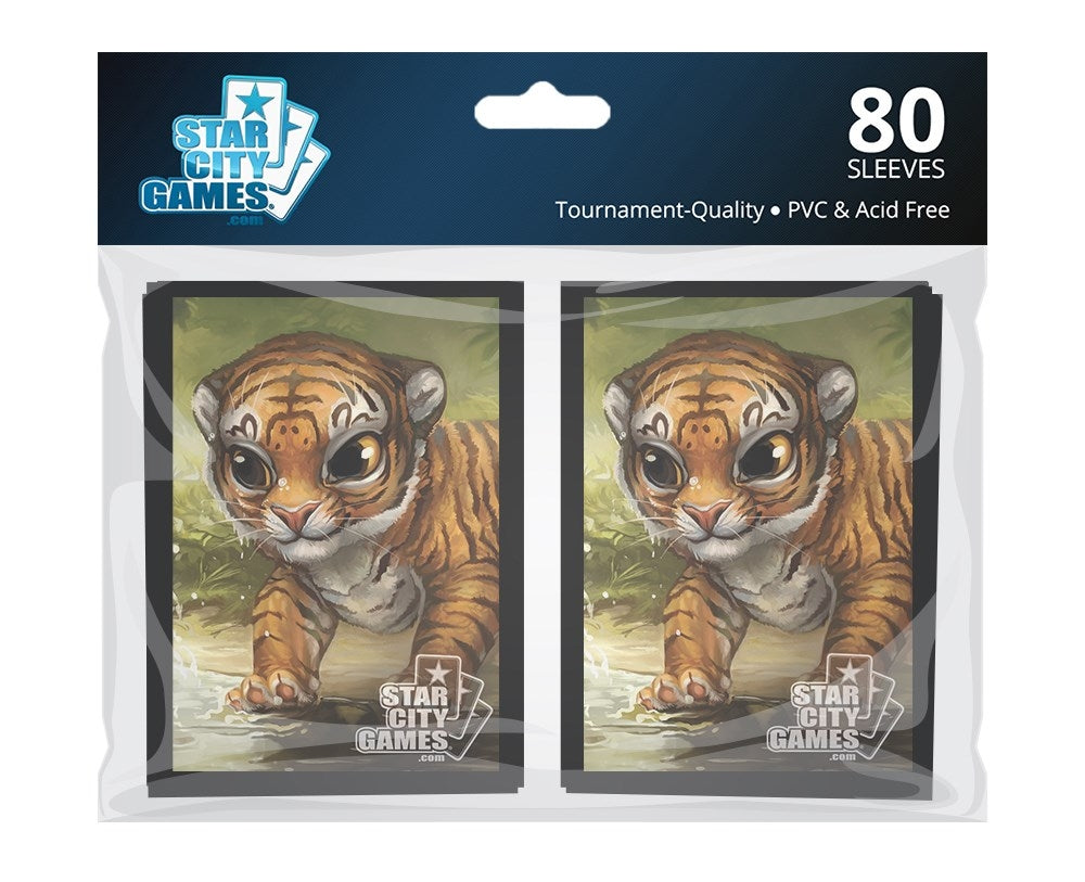 Image for Star City Games Gloss Sleeves - Tiger (80-Pack) - Card Sleeves
